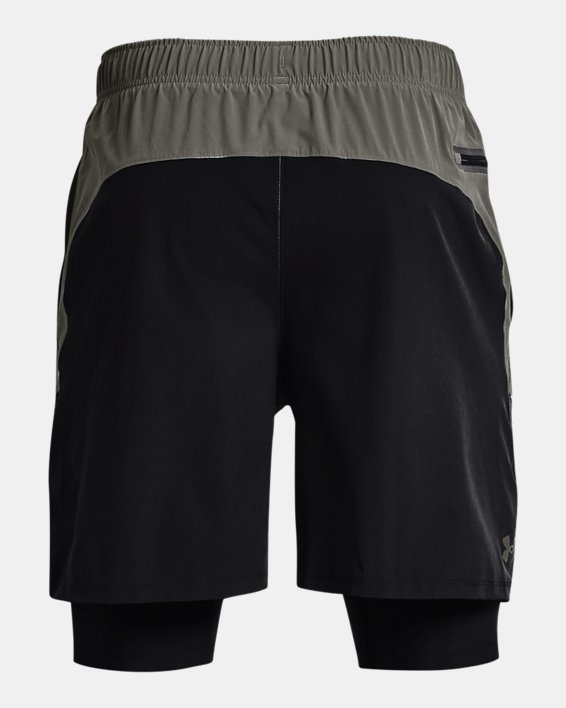 Men's UA Woven 2-in-1 Shorts, Gray, pdpMainDesktop image number 6